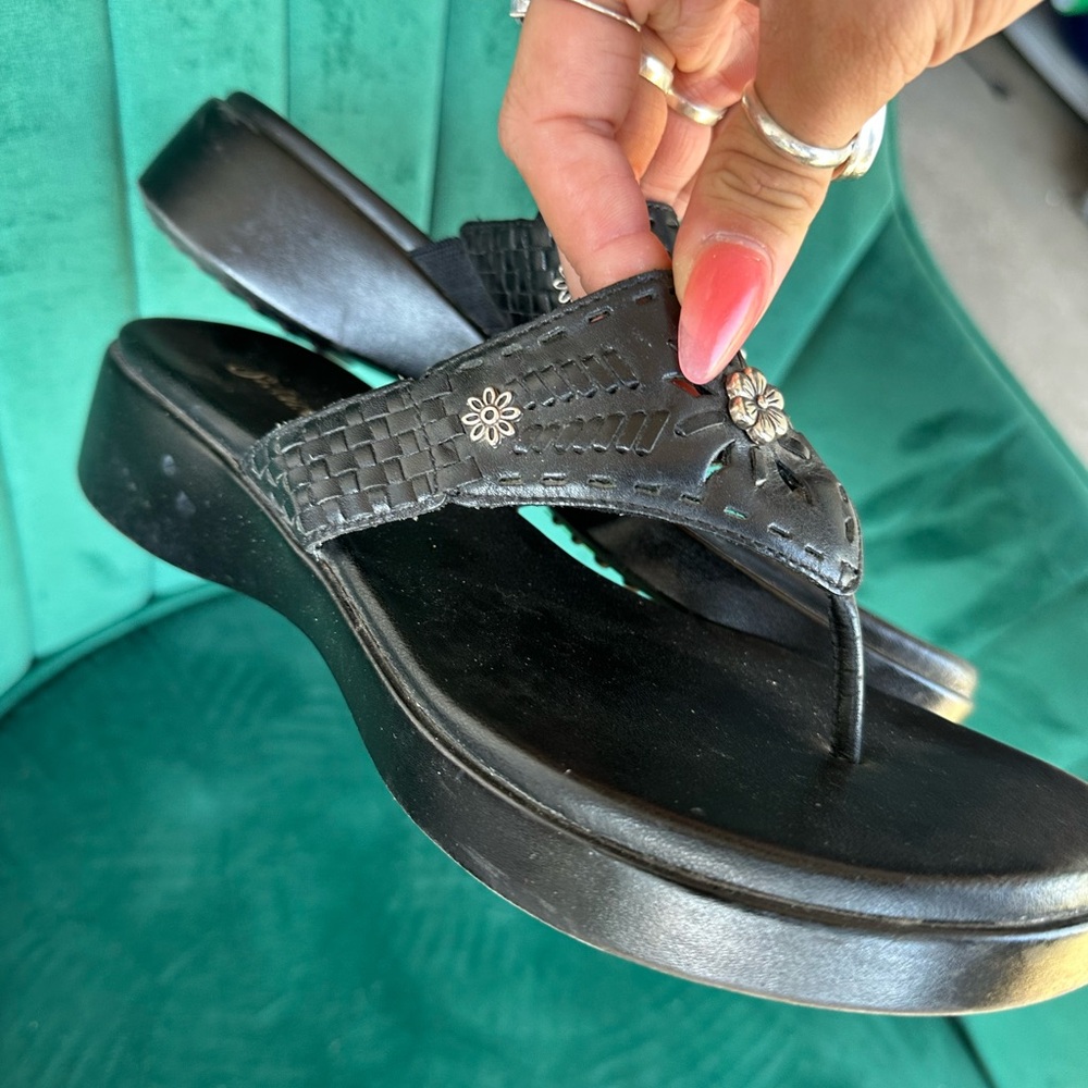 St.John’s Bay Black Woven Sandals